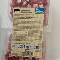 Mängden socker i Speckwürfeli