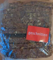 Mängden socker i Sonnenkernbrot geschnitten