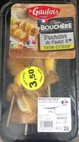 Mängden socker i Brochette de Poulet Thym-Citron