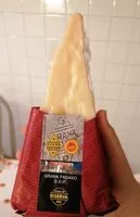 Mängden socker i Grana padano D. O. P.