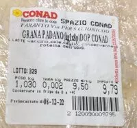Mängden socker i Grana padano