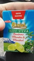Mängden socker i bonbon menthe stevia