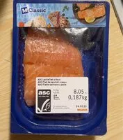 Mängden socker i ASC filet de saumon sans peau