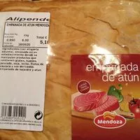 Mängden socker i Empanada de atún