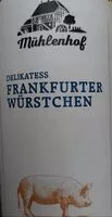 Mängden socker i Würstchen Frankfurter