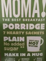 Mängden socker i Moma porridge