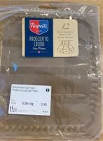 Mängden socker i Prosciutto crudo