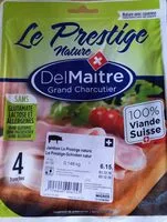 Mängden socker i Jambon Le prestige nature