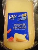Mängden socker i Bündner Bergkäse mild