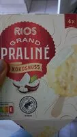 Mängden socker i Grand praline kokos