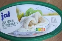 Mängden socker i Fisch Dill-Sahne-Heringsfilets