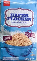 Mängden socker i Haferflocken zart