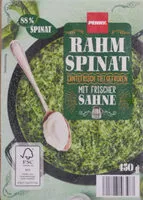Mängden socker i Rahm Spinat