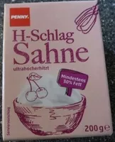Mängden socker i H-Schlag Sahne