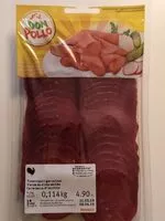 Mängden socker i Viande de dinde séchée