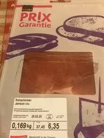 Mängden socker i Jambon cru