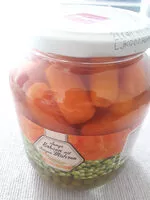 Mängden socker i Erbsen und Möhren