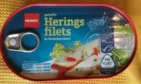 Mängden socker i geteilte Heringsfilets in Tomatensauce