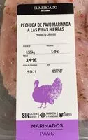 Mängden socker i Pechuga de pavo marinada a las finas hierbas