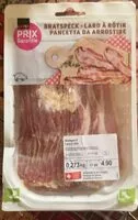 Mängden socker i Lard à Rotie