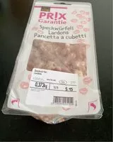 Mängden socker i Lardon