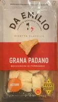 Mängden socker i Grana Padano AOP