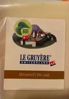 Mängden socker i Gruyère Mi-Salé