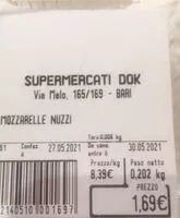 Mängden socker i Mozzarella