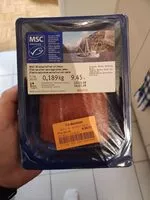 Mängden socker i MSC filet de saumon sauvage avec peau