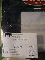 Mängden socker i Jambon cuit extra-fin