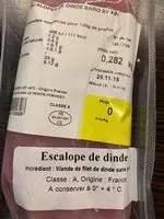 Mängden socker i escalopes de dinde