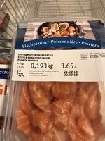 Mängden socker i Poissonière émincé de saumon nature