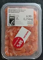 Mängden socker i Émincé de saumon nature