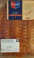 Mängden socker i Salami mit Tessiner Chili