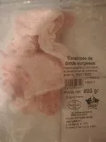 Mängden socker i Escalope de dinde surgelées