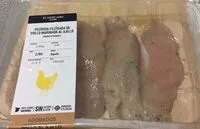 Mängden socker i Pechuga fileteada de pollo marinada al ajillo