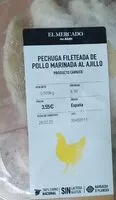 Mängden socker i Pechuga fileteada de pollo marinada al ajillo