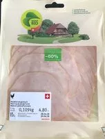 Mängden socker i Poitrine de poulet fumé