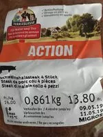 Mängden socker i Steack de porc cou