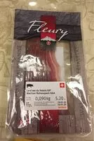 Mängden socker i Lard sec du Valais