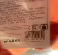 Mängden socker i Viande des grisons