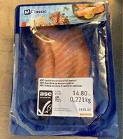 Mängden socker i ASC suprême de saumon special