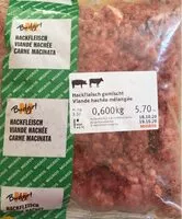 Mängden socker i Viande hachée mélangée