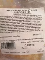 Mängden socker i Nuggets poulet surgelés iqf