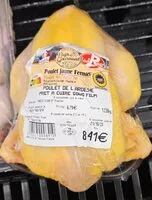 Mängden socker i Poulet jaune fermier de l'Ardèche