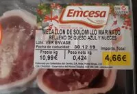 Mängden socker i Medallon de solomillo marinado relleno de queso azul y nueces