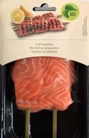 Mängden socker i Brochettes de saumon Bio