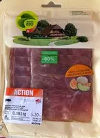 Mängden socker i Jambon cru du valais IGP