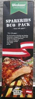Mängden socker i Spareribs Duo Pack