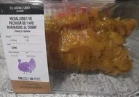 Mängden socker i Medallones de pechuga de pavo marinados al curry